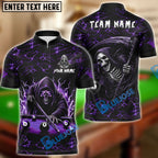 BlueJose Billiards Ball 8 Thunder Reaper Personalized Name Team Name Unisex Shirt (4 Colors)