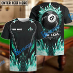 BlueJose Billiards Ball 8 Eternal Ice Personalized Shirt (4 Colors)
