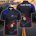 BlueJose Billiards Ball 8 Balance Grunge Personalized Name, Team Name Unisex Shirt ( 4 Colors )