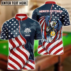 BlueJose Billiards Ball 8 & 9 Flag Player Personalized Name, Team Name Unisex Shirt