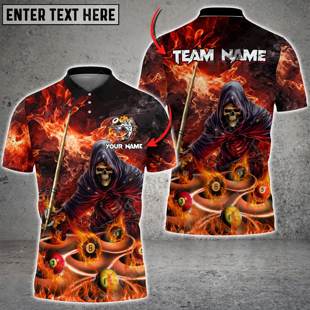 BlueJose Billiards Lord Of Hell Personalized Name, Team Name Unisex Shirt (4 Colors)