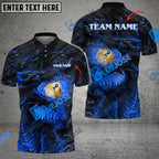 BlueJose Billiards Ball 9 Firaga Dragon Personalized Name Shirt (4 Colors)