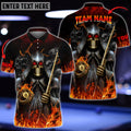BlueJose Billiard Reaper Personalized Name, Team Name Unisex Shirt