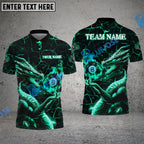 BlueJose Billiards Ball 8 Dragon's Palm Personalized Name, Team Name Unisex Shirt (4 Colors)
