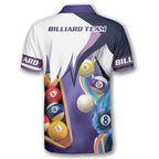 BlueJose Purple Custom Billiard Shirts Personalized Name Shirt