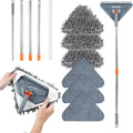 Adjustable Long Handle Wall Mop & Baseboard Cleaner for Multi-Surface Wet/Dry Cleaning - Home Use