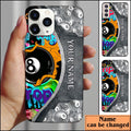 BlueJose Billiards Drip Drop Personalized Name Phone Case
