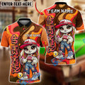 BlueJose Billiards Ball 9 Cute Rabbit Girl Colorful Graffiti Personalized Name Shirt (4 Colors)