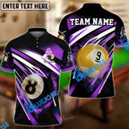 BlueJose Billiards Explosion Personalized Name, Team Name Unisex Shirt (6 Colors)