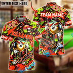 BlueJose Billiards 9-Ball Graffiti Game Character Personalized Name Shirt (4 Colors)