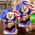 BlueJose Billiards Ball 8 & Ball 9 Yinyang American Eagle USA Flag New Day Personalized Shirt