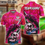 BlueJose Billiards Ball 8 Pool Raven Skull Personalized Name Shirt (4 Colors)