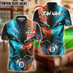 BlueJose Billiards Ball 8 Pool Dragon Duel Personalized Name Shirt (4 Colors)