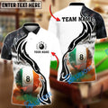 BlueJose Billiards 8 Ball Ireland Flag Smoke Personalized Shirt