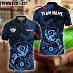 BlueJose Billiards Yin And Yang Ball 8 Dragon Personalized Name Shirt (4 Colors)