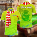 BlueJose Billiards Ball 8 Green Furry Grinch Style Customized Name, Team Name 3D Shirt