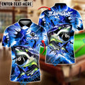 BlueJose Billiards 8-Ball Lightning Shark Personalized Name Shirt (4 Colors)