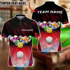 BlueJose Billiards 8 Ball Full Rack Break Shot Personalized Name, Team Name Unisex Shirt (4 Colors)
