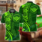 BlueJose Billiards Ball 8 Tribal Polynesian Pattern Personalized Name, Team Name Unisex Shirt (4 Colors)