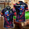 BlueJose Billiards 8-Ball Crazy Skull Jocker Colorful Graffiti Personalized Name, Team Name Unisex Shirt (4 Colors)