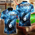 BlueJose Billiards Ball 8 Storm Assault Customized Name, Team Name 3D Shirt (4 Colors)