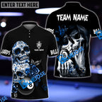BlueJose Billiards Ball 8 Day Of The Death Personalized Name, Team Name Shirt (4 Colors)