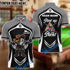 BlueJose Billiards 8-Ball Pool Cowboy Shut Up and Shoot Rack Personalized Name, Team Name Unisex Shirt (6 Colors)