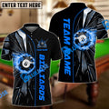 BlueJose Billiards Ball 8 Fire Broken Glass Personalized Shirt (4 Colors) For Kids
