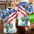 BlueJoses Billiards Ball 8 Freedom‚Äôs Final Shot Customized Name, Team Name 3D Shirt