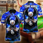 BlueJose Billiards Ball 8 Eagle of the Final Frame Customized Name, Team Name 3D Shirt (6 Colors)