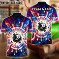 BlueJoses Billiards Ball 8 American Thunderball Customized Name, Team Name 3D Shirt