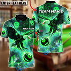 BlueJose Billiards Ball 8 Cyber Eagle Customized Name, Team Name 3D Shirt (4 Colors)