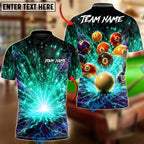BlueJose Billiards 8 Ball Electric Shot Personalized Name Shirt (6 Colors)