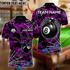 BlueJose Billiards Ball 8 Venom Spider Personalized Name, Team Name Unisex Shirt (4 Colors)