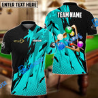 BlueJose Billiards Ball 8 Champion Personalized Name, Team Name Unisex Shirt (6 Colors)
