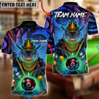 BlueJose Billiards 8-Ball The Crocodile Breaker Customized Name, Team Name 3D Shirt (4 Colors)