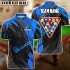 BlueJose Billiards Ball 8 Victory Rack  Personalized Name, Team Name Unisex Shirt (6 Colors)