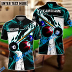 BlueJose Billiards Ball 8 Dark Flame Stroke Personalized Shirt (6 Colors) For Kids