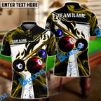 BlueJose Billiards Ball 8 Dark Flame Stroke Personalized Shirt (6 Colors) For Kids