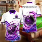 BlueJose Billiards Ball 8 Pool Mecha Personalized Name, Team Name Unisex Shirt (4 Colors)