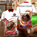 BlueJose Billiards Ball 8 Pool Mecha Personalized Name, Team Name Unisex Shirt (4 Colors)