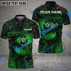 BlueJose Billiards Ball 8 Firaga Dragon Personalized Name, Team Name Unisex Shirt (4 Colors)