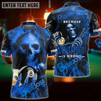 BlueJose Billiards Reaper Flame Personalized Name, Team Name Unisex Shirt (6 Colors)