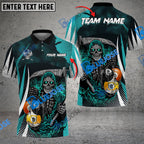BlueJose Billiards  8 Ball & 9 Ball Death Bringer Reaper Personalized Name, Team Name Unisex Shirt (6 Colors)