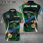 BlueJose Billiards  8 Ball & 9 Ball Death Bringer Reaper Personalized Name, Team Name Unisex Shirt (6 Colors)
