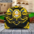 BlueJose Billiards Yellow 9-Ball Personalized Name Cap