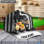 BlueJose Billiards Expertise Flag Personalized Name Cap