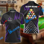 BlueJose Billiards Ball 8 Pro Tournament 2 Personalized Name, Team Name Shirt (6 Colors)