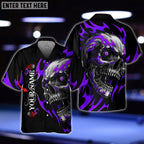BlueJose Personalized Name Skull Fire Billiard Balls Hawaiian Shirt