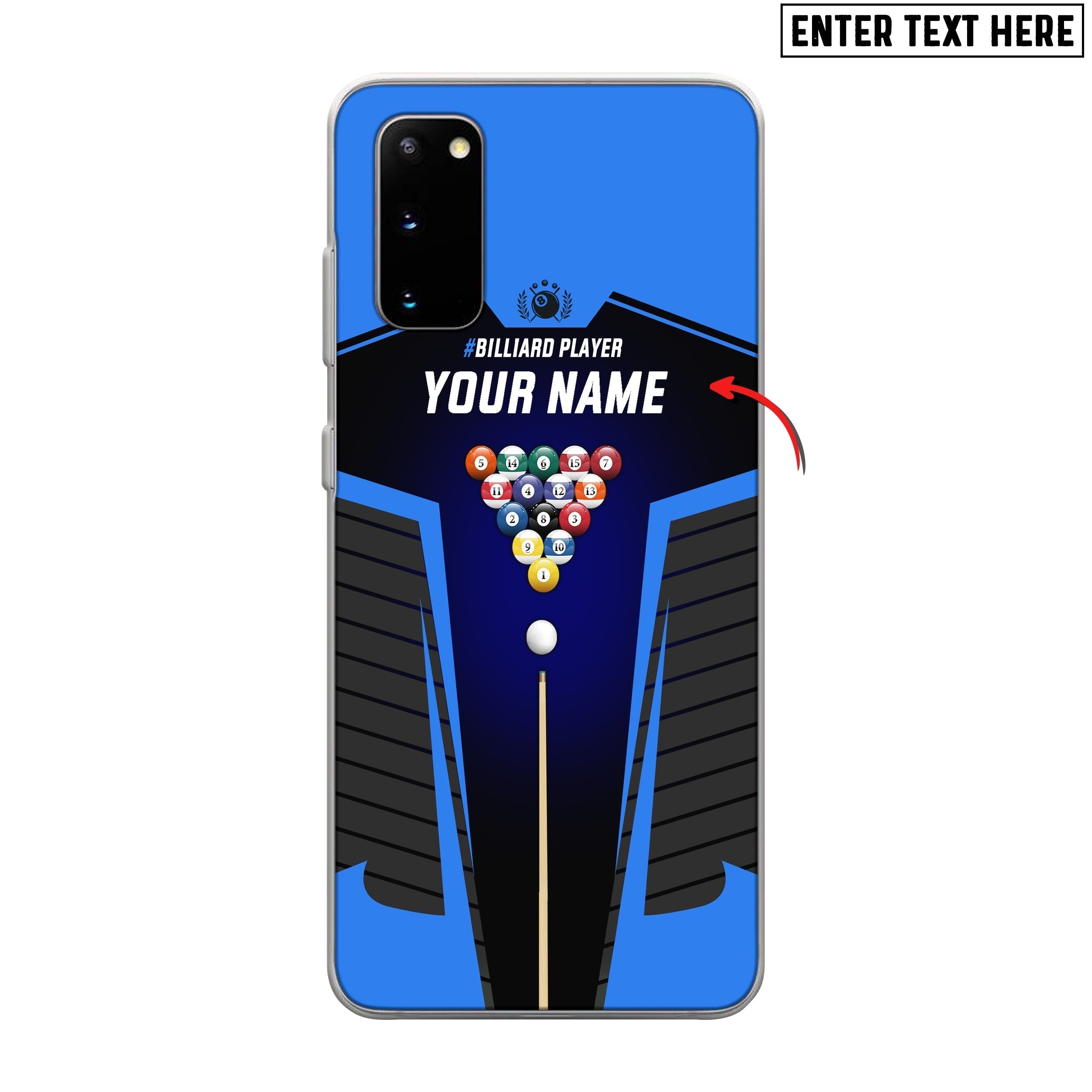 BlueJose Billiards Personalized Name Phone Case
